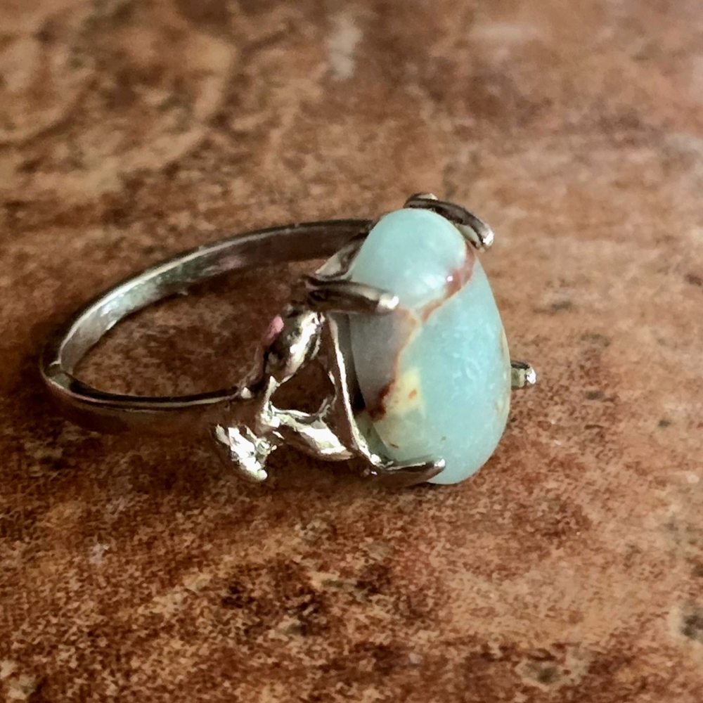 COPPER GREEN ADVENTURA POLISHED CABECHON NEW SIZE 8 RING - Picture 3 of 4
